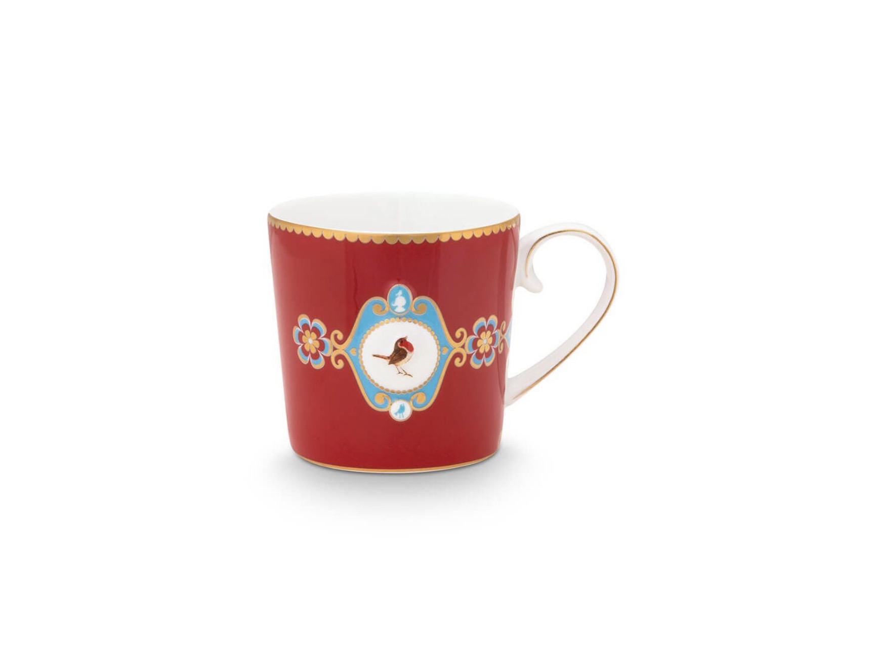 Pip Studio Love Birds Kırmızı Pembe Porselen Kupa 150 Ml