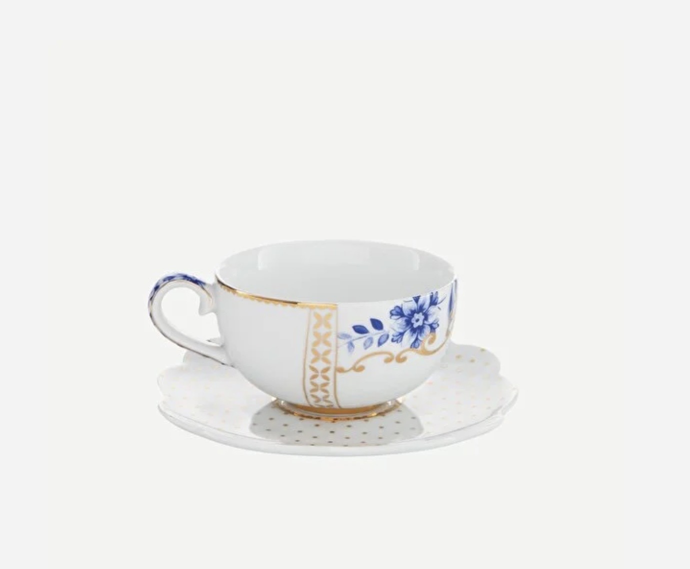 Pip Studio Royal White Mavi Beyaz Porselen Kahve Fincanı