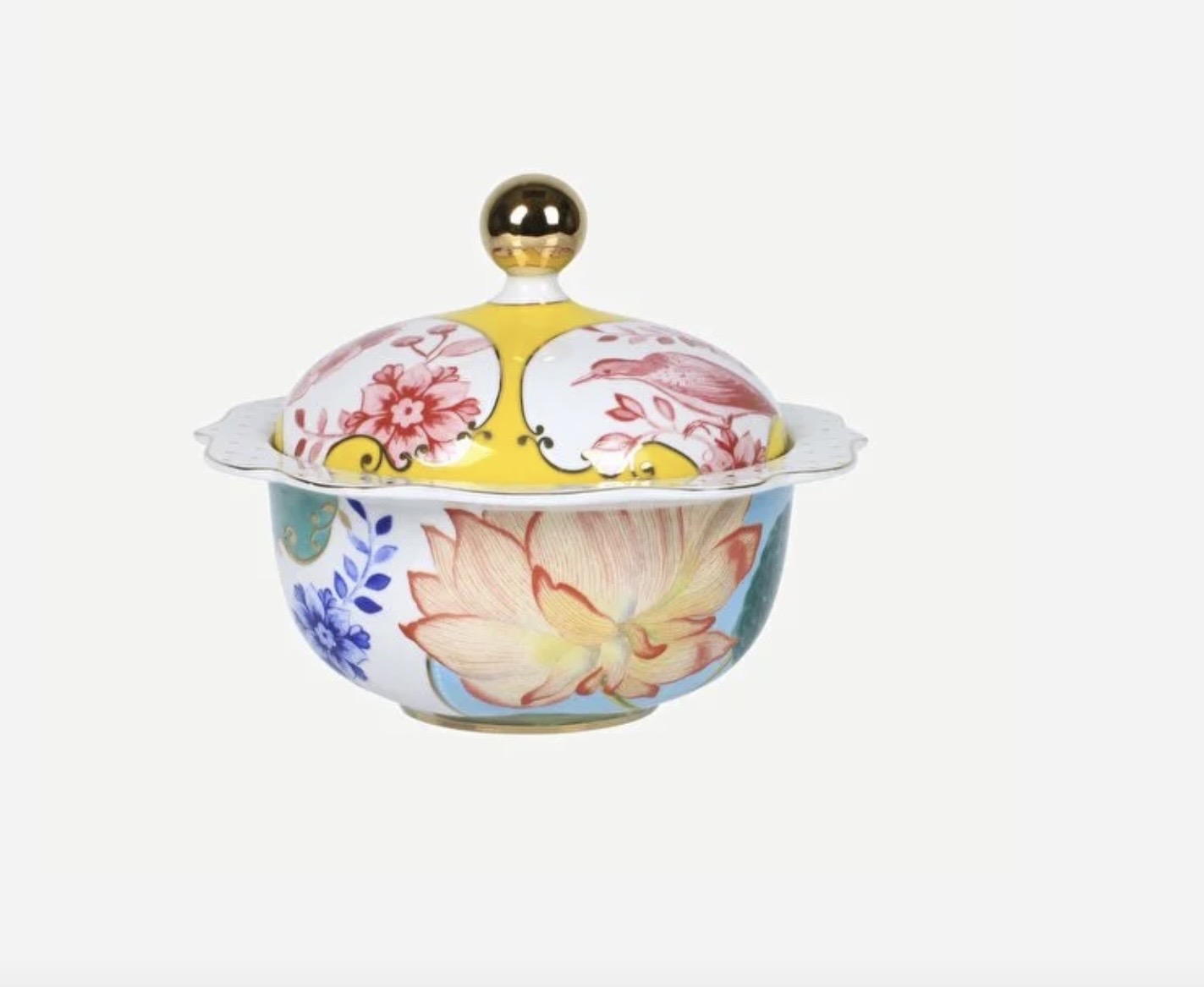 Pip Studio Royal Sarı Pembe Porselen Şekerlik