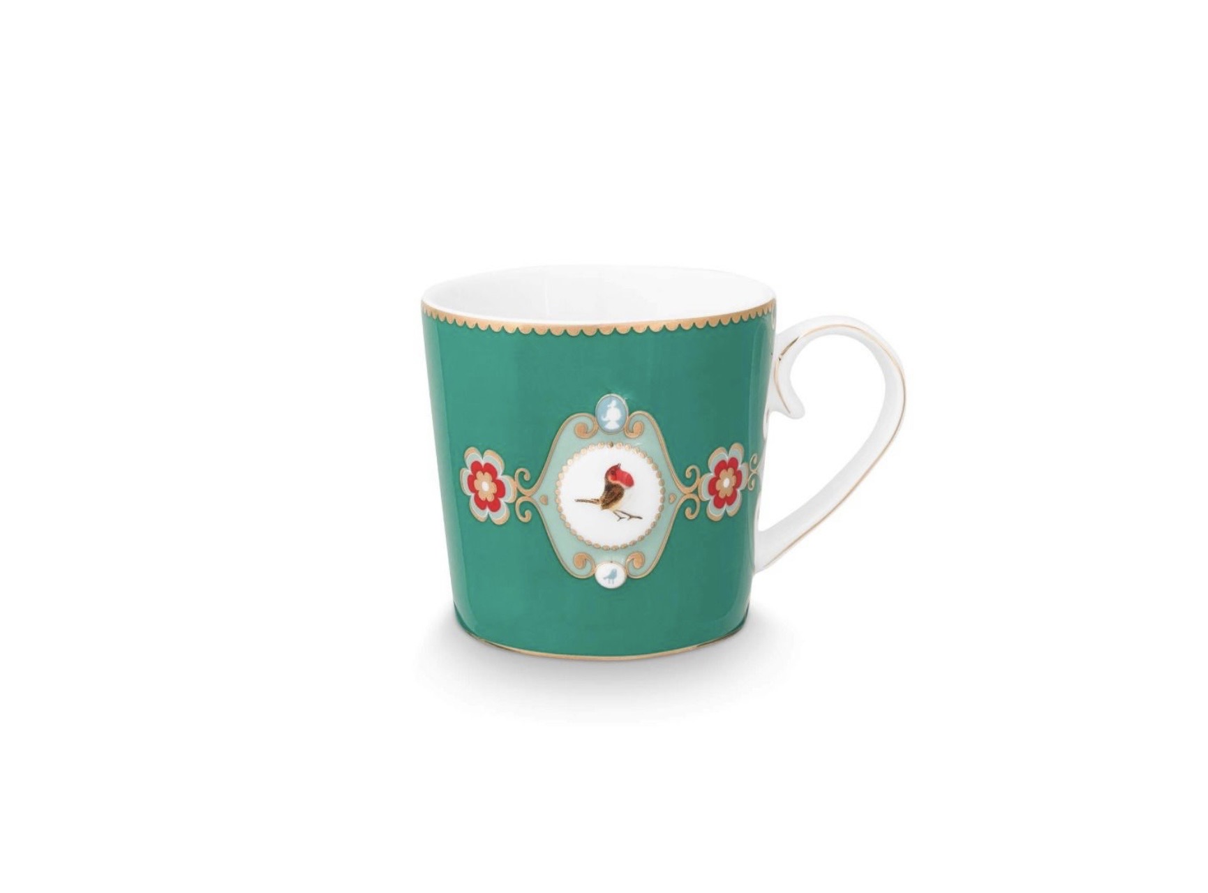 Pip Studio Love Birds Yeşil Porselen Kupa 150 Ml