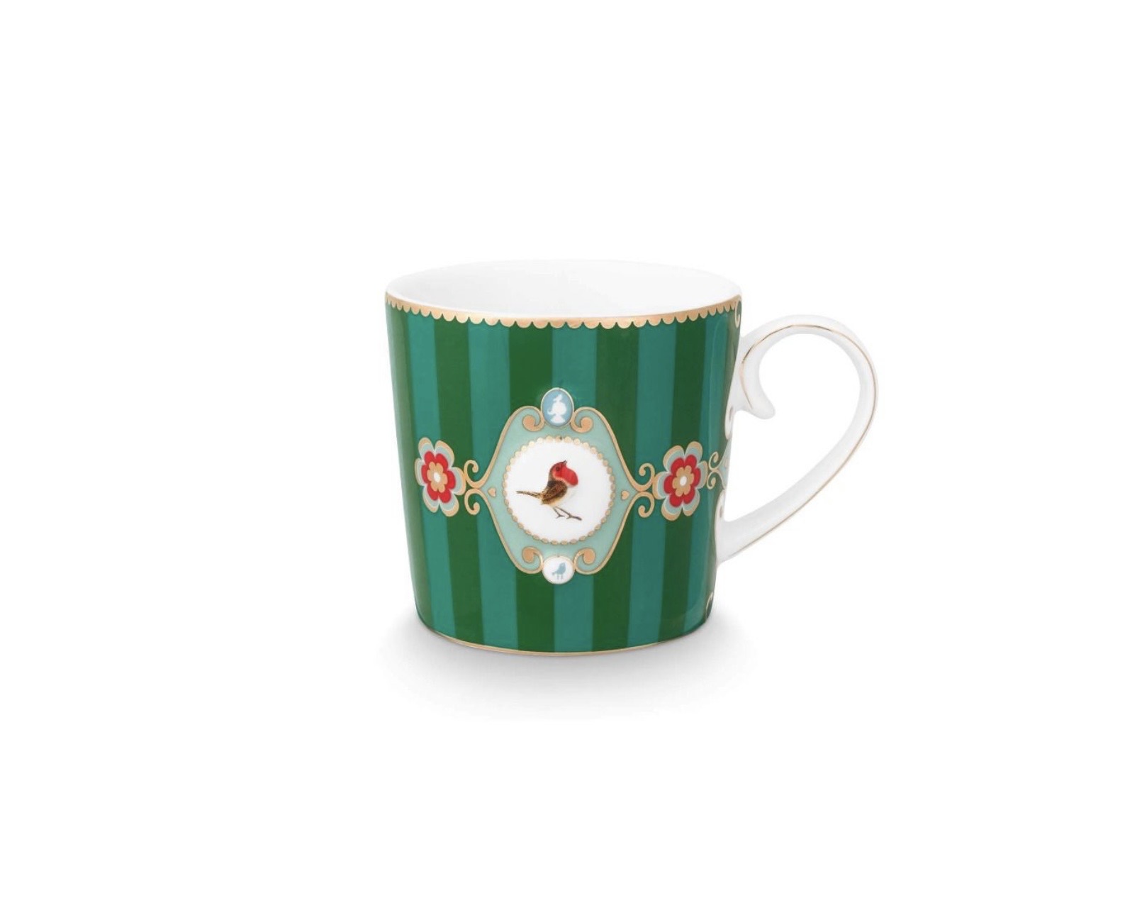 Pip Studio Love Birds Yeşil Porselen Kupa 150 Ml