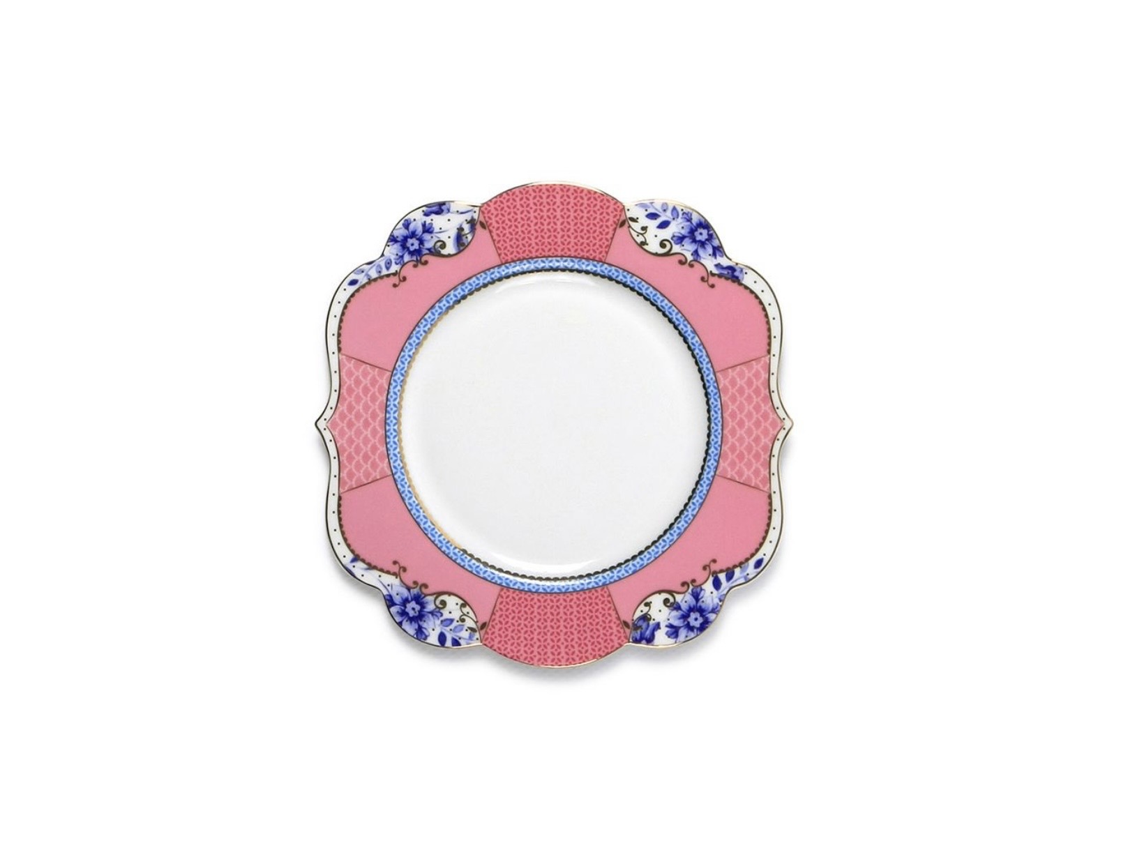 Pip Studio Royal Pembe Porselen Pasta Tabağı 17 cm